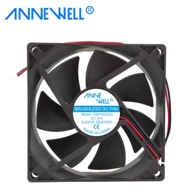 China Hotels DC Axial Fan 9225 5v 12v 24v 92mm*92mm*25mm Air Cooling Brushless Fan for sale