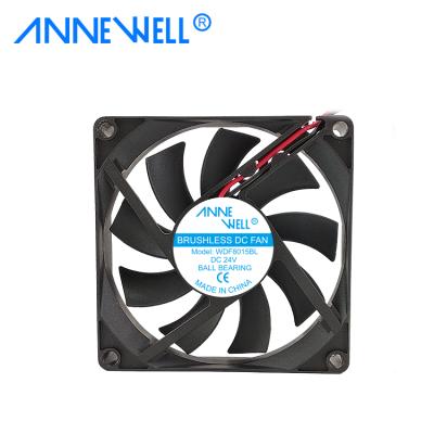 China Hotels Air Flow Cooler 12v 24v Waterproof Brushless High Pwm DC Cooling 80mm PC 8015 Fan For Computer for sale