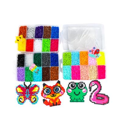 China Large Three-layer Creative Plastic Bead Storage Box Eco-friendly Perler Educational Diy Children Toys for sale