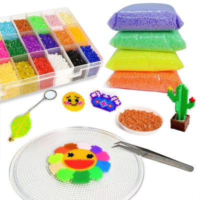 China Wholesale Eco-Friendly Coral Beads Sets Diy Beads 2.6mm Perler Melted Mini Beads Diy Toys Plastic Toys Set For Kids for sale