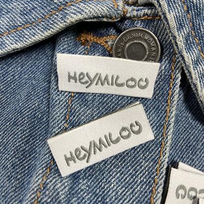 China Private Design Woven Label Sustainable High Quality Customized Wholesale Woven Label For Clothing Labels for sale