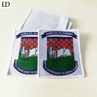 China China Viable Wholesale Custom Woven Patches, Sew On Clothing Brand Logo Woven Badges Patches For Apparel Uniform for sale