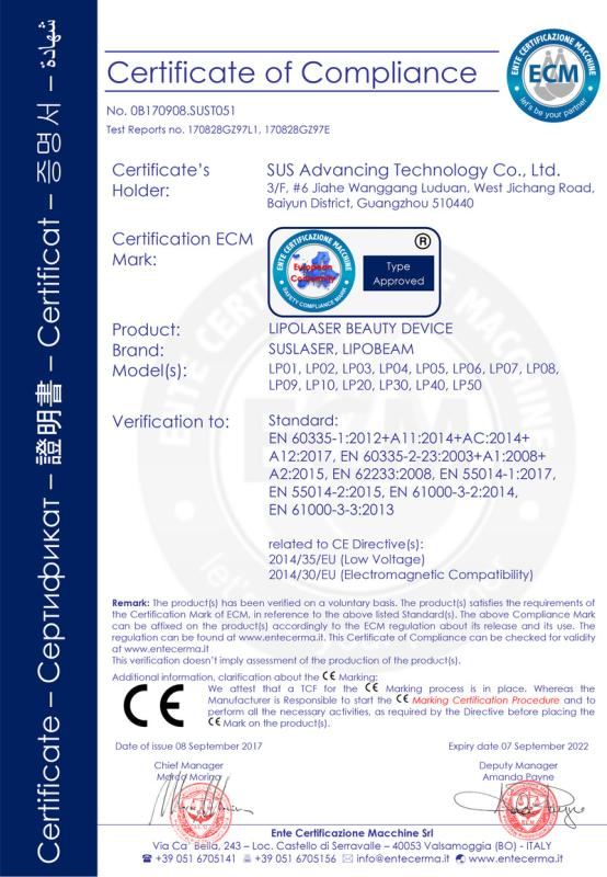 CE - Sus Advancing Technology Co., Ltd.