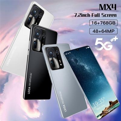 China Dual New MX4+ 8GB+512GB Smartphone 7.2 Inch AMOLED Screen Original Android 11 Phone Smartphone 2022 SIM Card for sale