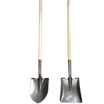 China High Quality Excavator Farm Tools Best Selling Camping Digging Shovels Garden Wood Steel Shovels Shovel Handle DIY Tools S518L for sale