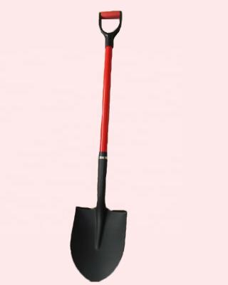 China Garden Shovel Carbon Steel Agriculture Cultivating Fiberglass Handle Garden Shovel Push S518Fd Cultivating Shovel Garden Shovel for sale