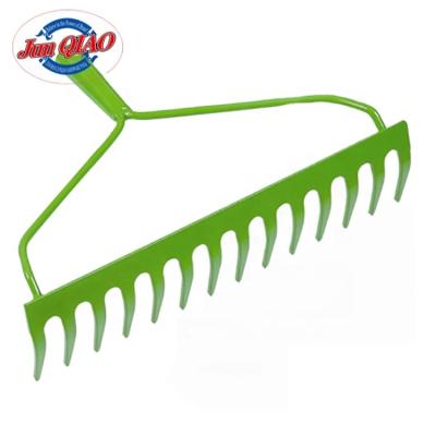 China Cultivating Rake High Quality 12 Teeth Dirt Rake Level Tool Wholesale Garden Grass Leaf Cultivating Rake Garden Hand Rakes for sale