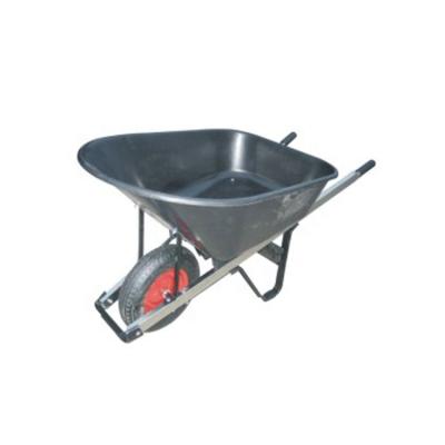 China Easy Movable Galvanized Wheelbarrow With Two Wheel Construction Wheelbarrow Trolley Hand Push Truck Truck Cargo Construction Tricycle à venda