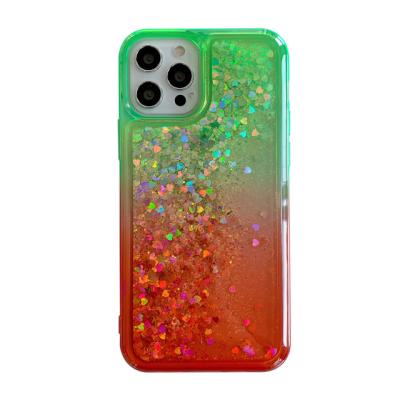 China OEM Factory Silicone Shockproof Glitter TPU Soft Shell Phone Case For iphone 11 12 13 pro Mini Max for sale