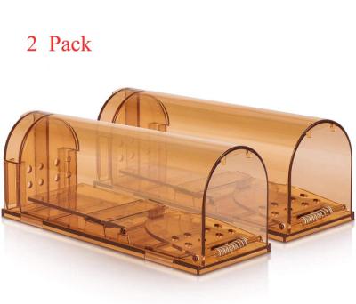 China Viable Hot Sales Household Humane Smart Mouse Catcher Trap No Kill Live Catch Release Rodent Cage Double Clamshell Mousetrap Cage for sale