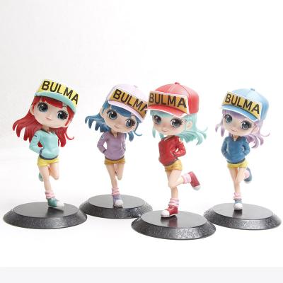 China Cute Cartoon Toy 4 Styles Arale Princess Glass Girl Anime Character PVC Action Number Doll Wearing Toy For Cake Decorating Bake for sale