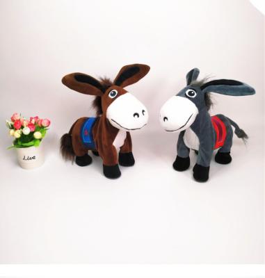 China Sensitive Touch Shake Head Donkey Singing Shake Lead Donkey Dancing Electric Donkey Plush Toy Doll Children's Toy Gift Doll for sale