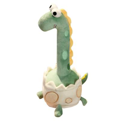 China Touch Customization Sensitive Plush Led Stuffed Toy With Led Lights Talking Toy Recording Dancing Dinosaur Toys For Children for sale