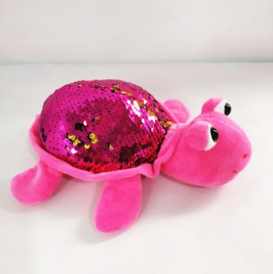 China Hot sensitive touch plush toys/customized stuffed soft toys plush toys/sequined turtle plush toys in 2022 for sale