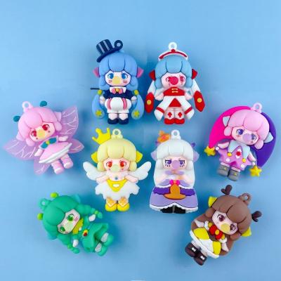 China Little Daily Life Gift/Bubble Girl Key Chain Bubble Decoration Gift Cartoon Fairy Figure Pendant Exquisite Doll Key Chain for sale