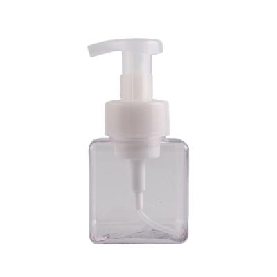 China Eco-friendly Foaming Bottle 250ML 450ML 650ML PET Liquid Cosmetic Soap Dispenser With Foam Pump for sale