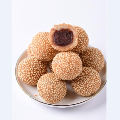 China FROZEN chinese snack food sweet sesame ball with red bean paste filling halal food for sale