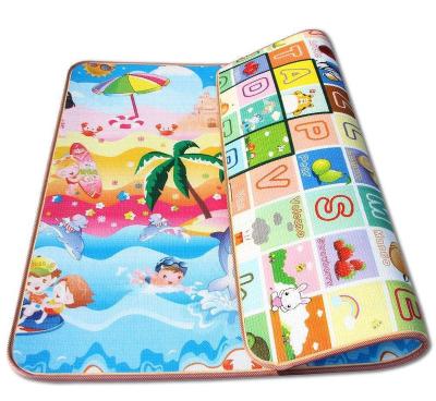 China Educational Toy 120*180cm*2cm Ocean Child Floor Blankets Kids Foam Mat Folding Whole Foam Baby Play Mat For Crawling for sale