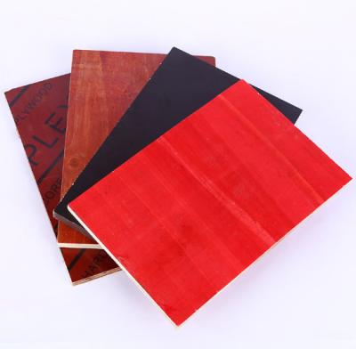 China Factory Wholesale 2mm-25mm Indoor Double Sides 1220*2440mm Black Red Brown Film Faced Plywood White Poplar Veneer Hardwood Plywood for sale