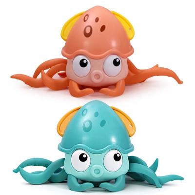 China Baby Playing Water Toys Cute Octopus Cartoon Beach Bath Toys Children With Water Wind-up Cogs Floating GBJ0038 for sale