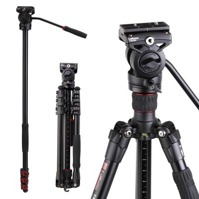 China PORTABLE Professional Lightweight Tripod Stand for Camera Non-center Column Carbon Fiber Video Tripod for sale