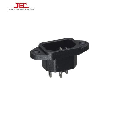 China Commercial/Industrial/Hospital/JEC TAIWAN IEC C14 POWER AC INTAKE 3 PIN SOCKET Connector Multipurpose Outlet Socket for sale