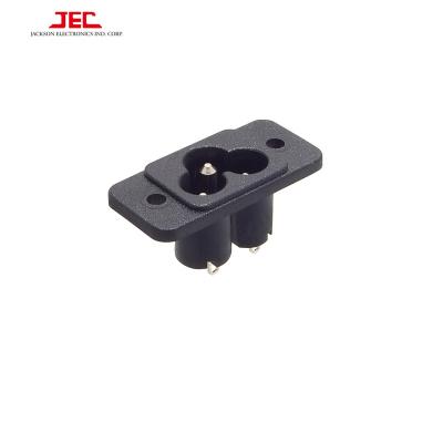 China Commercial/Industrial/Hospital/JEC TAIWAN IEC C6 POWER AC INTAKE 3 PIN SOCKET Connector Multipurpose Outlet Socket for sale