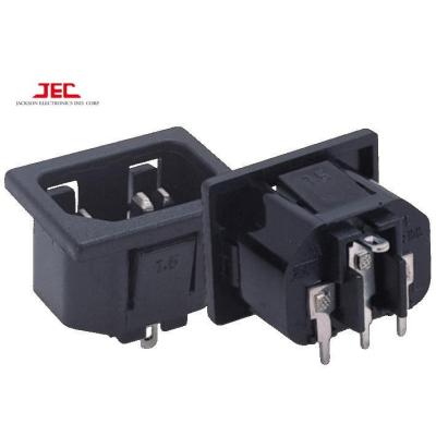 China Commercial/Industrial/Hospital/JEC TAIWAN IEC C14 POWER AC INTAKE 3 PIN SOCKET Connector Multipurpose Outlet Socket for sale