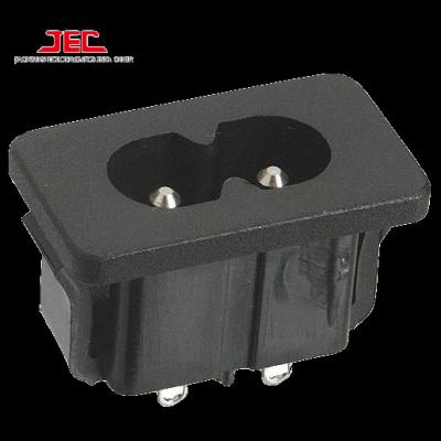 China Commercial/Industrial/Hospital/JEC TAIWAN IEC60320 C8 POWER AC INTAKE 2 PIN PLUG Multi-Purpose Plug Connector for sale