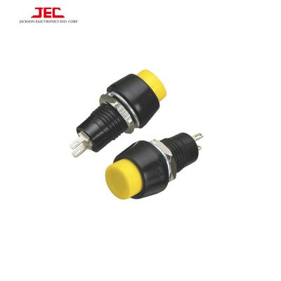 China ON-OFF/(TOP)-OFF Yellow JEC Taiwan 2 PIN Power Push Button Switch Reset Switch/Hand-Return Button for sale