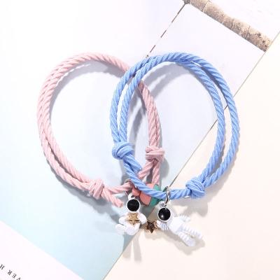 China TRENDY Fashion Astronaut Magnetic Bracelet Headband Elastic Jewelry For Kids 2pcs/set HB002 for sale