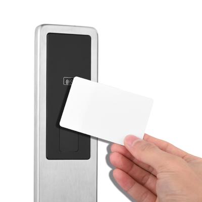 China Frameless Waterproof Outdoor Rfid Security Hotel Swipe Hotel Key IC Card Door Locks Smart Energy Saving With Free Hotel Software for sale