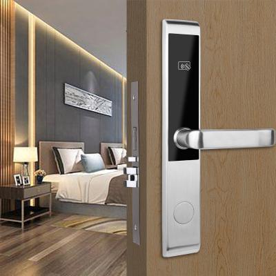 China Hotel Magnetic Gate Lock Electronic Internal Reader Panel Reader Hotel Key Card Smart Door Locks Energy Saving With Management Software System for sale