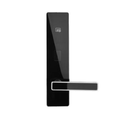 China Security European Size Style Office Hotel Apartments Hotel Home Security Outdoor Nfc RF Key Card Handle Door Lock Electric Smart Lock For Hotel for sale