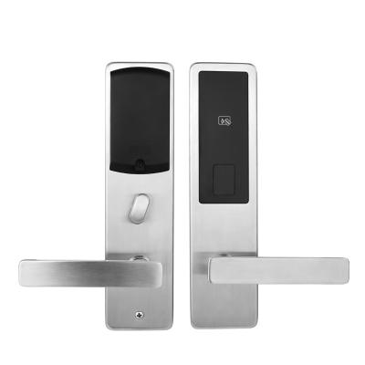 China Hotel Door Lock Electronic Rfid Smart Wireless Single Door Lock Card Key Reader Hotel Lock With Energy Saving for sale