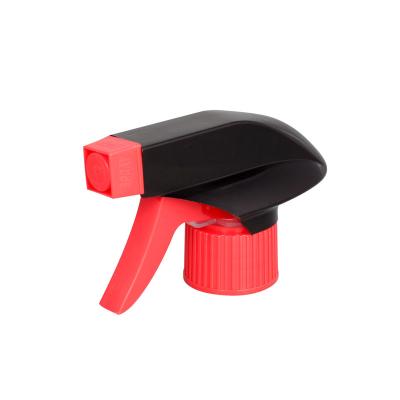 China Non Spill 28/410 Black Red Hot Trigger Sprayer Sale Plastic PUMP Sprayer Bottles Cardboard Box 28mm Non Spill Xincheng Accept CN; ZHE for sale