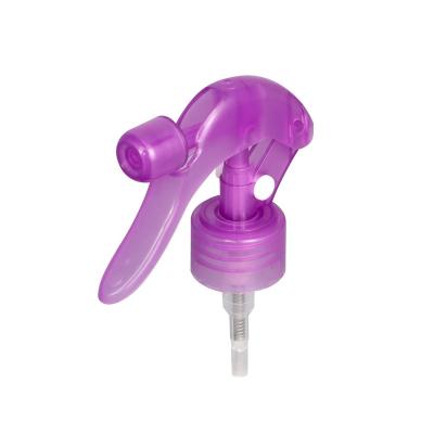 China Non Spill Purple China Manufacture Small Spray For Spray Bottles In Household Cleaning Mini Trigger Sprayer for sale