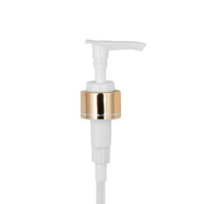 China Non Spill 24/410 Dispenser Pump For Lotion Cream Bottle Gold Silver UV Electroplate Plastic PUMP Sprayer Accept Customized Tube Length for sale