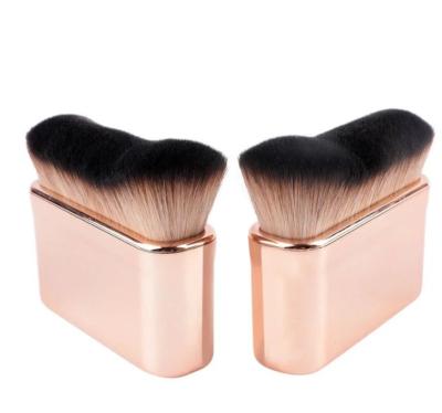 China Angular Blush Professional Makeup Liquid Luxury Oval Brush Private Label Kabuki Foundation Flat Brush High Quality for sale