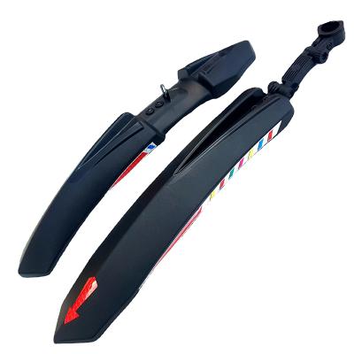 China Easy To Install Black Plastic Bicycle Mudguards Hot Selling Bicycle Accessories Universal Mountain Bike Mudguard for sale