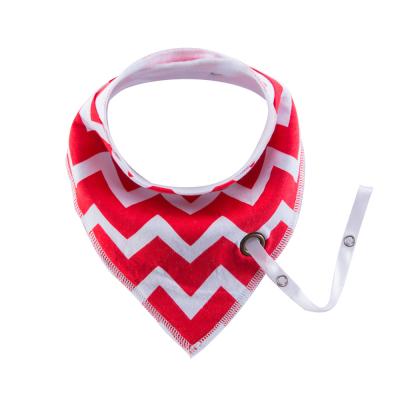 China New Design Antibacterial Wholesale Triangle Baby Bandana Drool Bibs With Teether Holder for sale