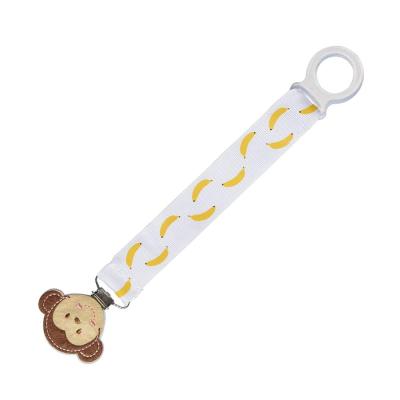 China BPA Free Durable Clip Durable Baby Pacifier Holder Cartoon Pacifier Clip Thermal Clip for sale