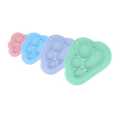 China Cute Children's Design Silicone Baby Dish Safety Food Grade Baby Silicone Bowl Set for sale