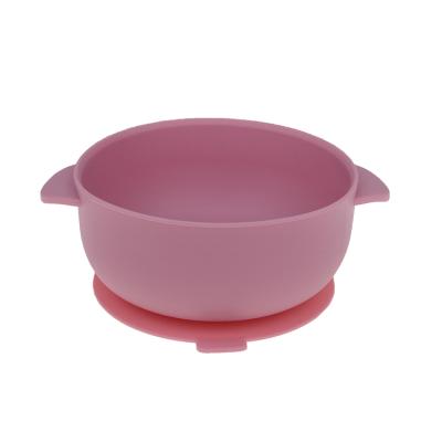 China Safety Sustainable Popular Silicone Baby Bowl Silicone Feeding Bowls Roll Silicone Baby for sale