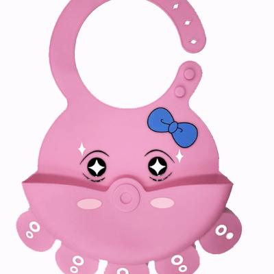 China BPA Free Silicone Bibs Soft Waterproof Easy Clean Silicone Baby Bib for sale