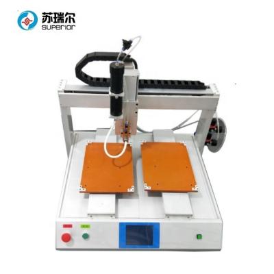 China High efficiency automatic cosmetic box gyro glue box decoration jewelry box dispensing machine for sale