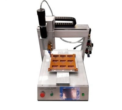 China High Efficiency Two 3 Axis Automatic Platform Workstation Automatic Desktop Glue Dispensing Dispenser for sale