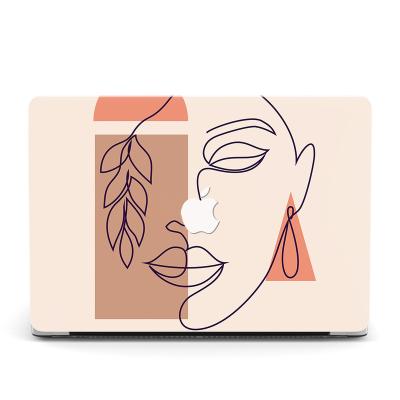 China High Quality Case Printed Custom Abstract Face Cover Case For Macbook Pro 13 2020 Laptop Case For macbook Air Case for sale