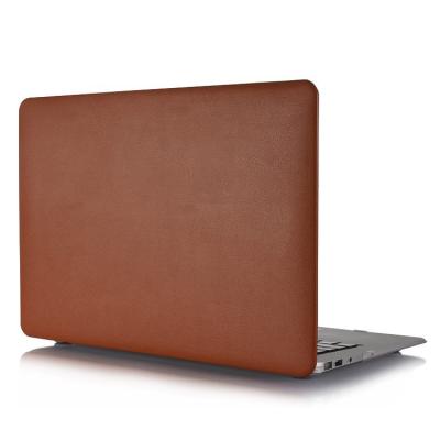 China Eco-Friendly Plastic External Laptop Case Notebook Protector Litchi Grain Style Hard PC Cover For 2015 2017 2019 2020 For Macbook for sale