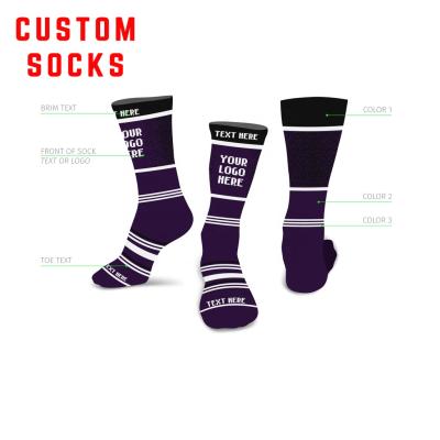 China Manufacturer Custom Men Crew Cotton QUICK DRY Wholesale Sport Socks Jacquard OEM Mens Socks for sale